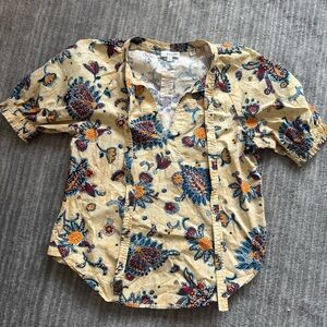 ALC floral puff sleeve blouse
